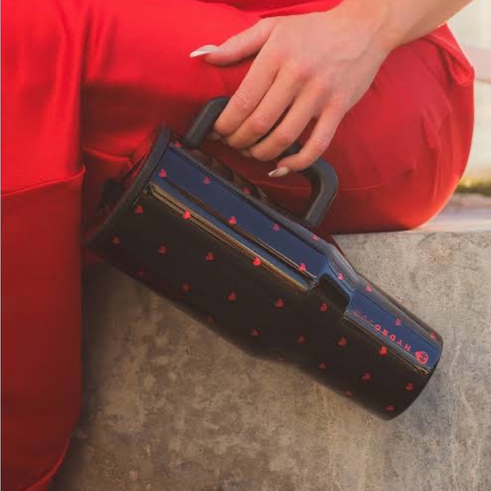 HydroJug Black and Red Clutch